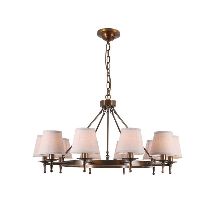 Erveliel Lustre Tissu Laiton Luxe Vintage