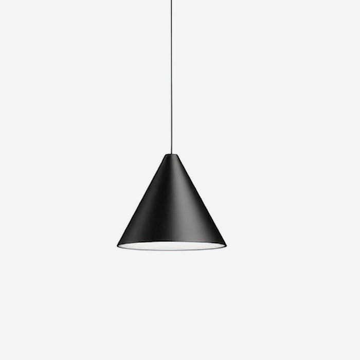 Cone Suspension Abat-jour Conique Noir pour Style Industriel Moderne