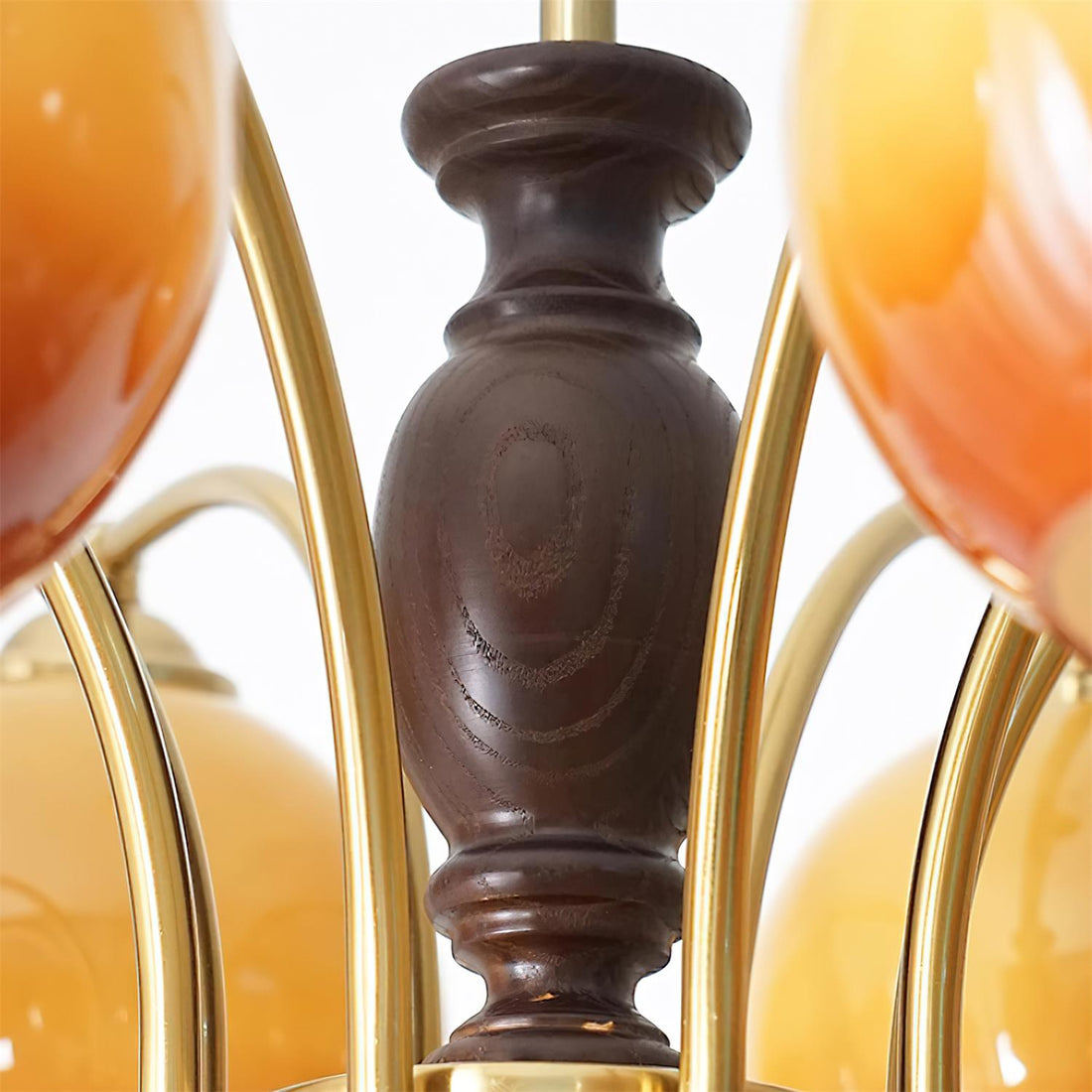 Viora Lustre Bois Verre Mid-Century