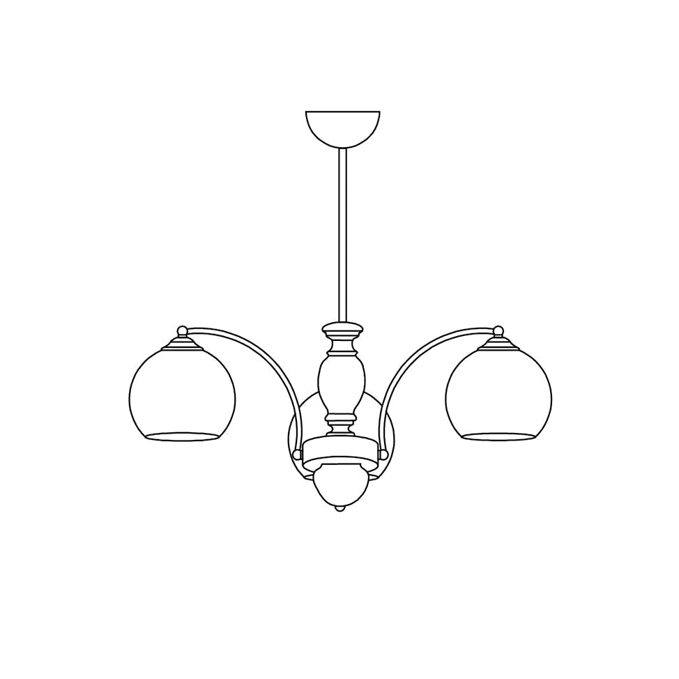 Viora Lustre Bois Verre Mid-Century