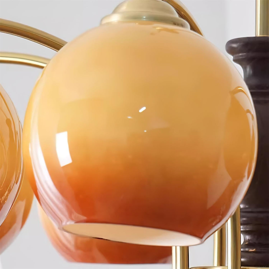 Viora Lustre Bois Verre Mid-Century