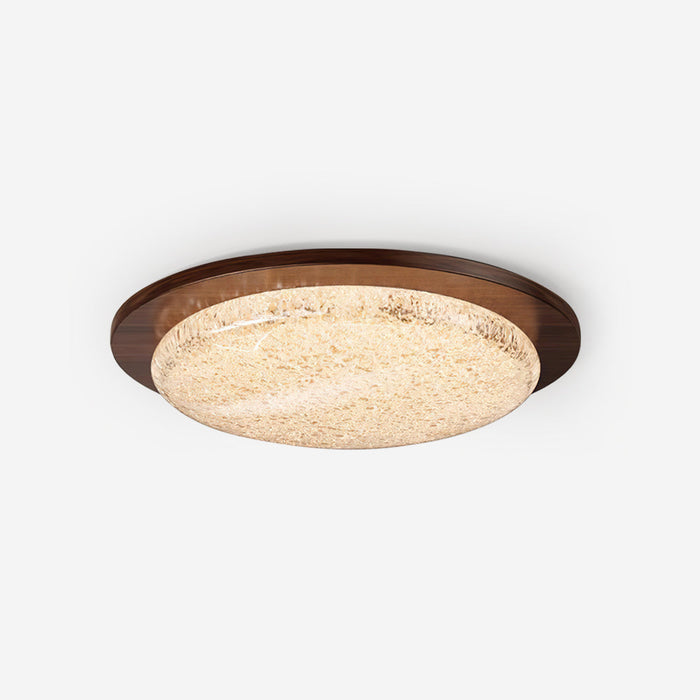 Kidson Plafonnier Résine Texturée Ton Bois LED