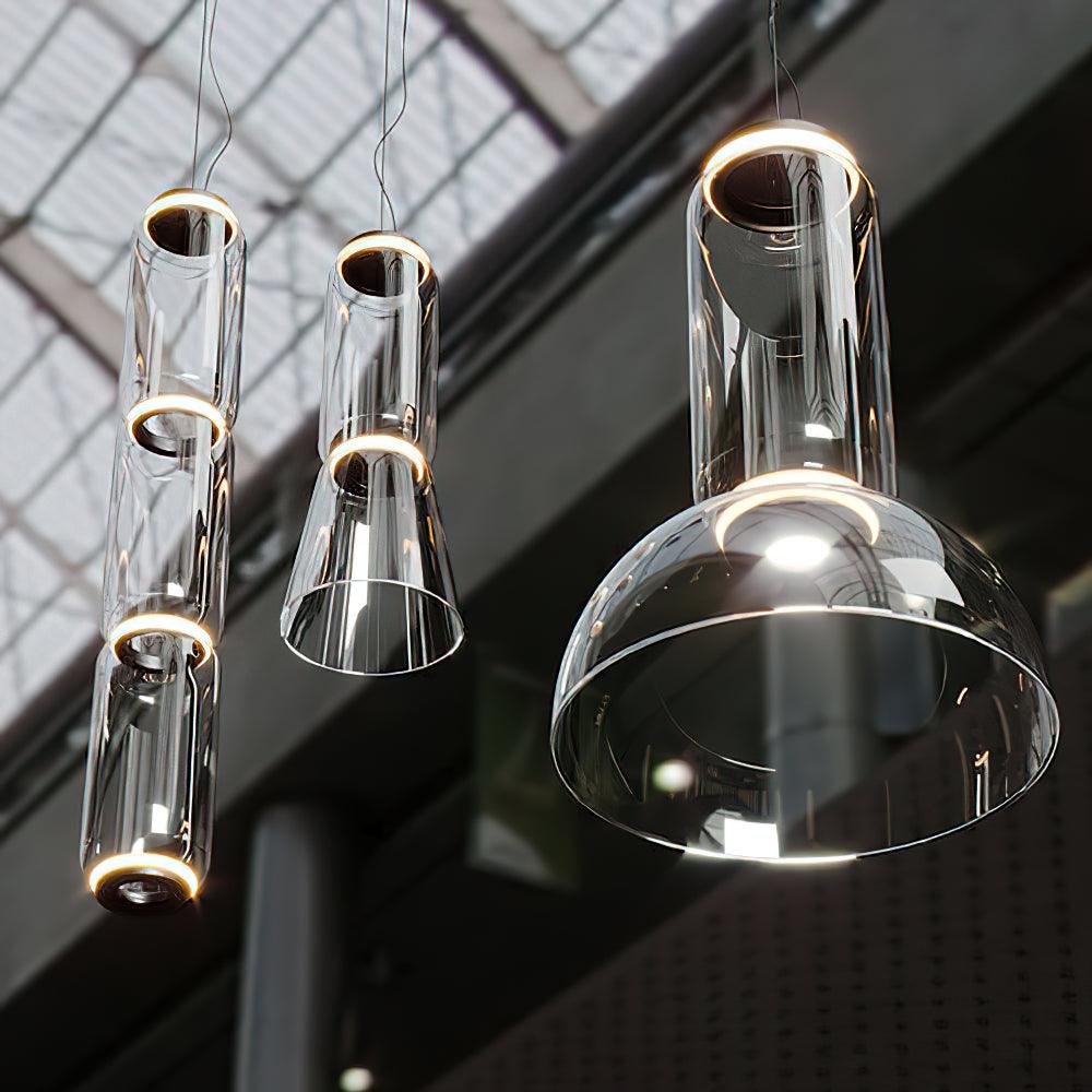 Virelo Suspension Cylindrique en Verre Empilé