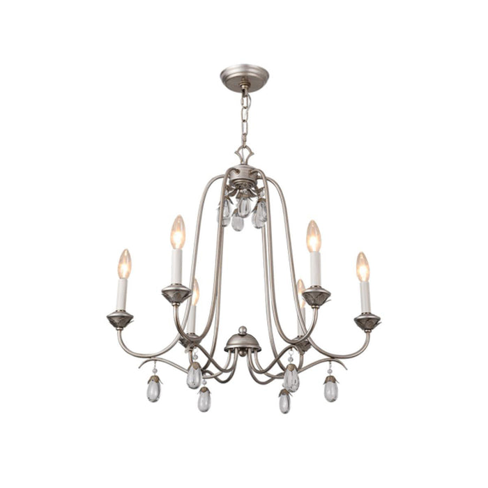 Ocara Lustre Cristal Laiton Industriel Vintage Luxe