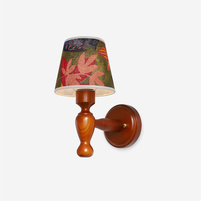 Mapleleaf Applique Murale Élégante en Verre et Bois
