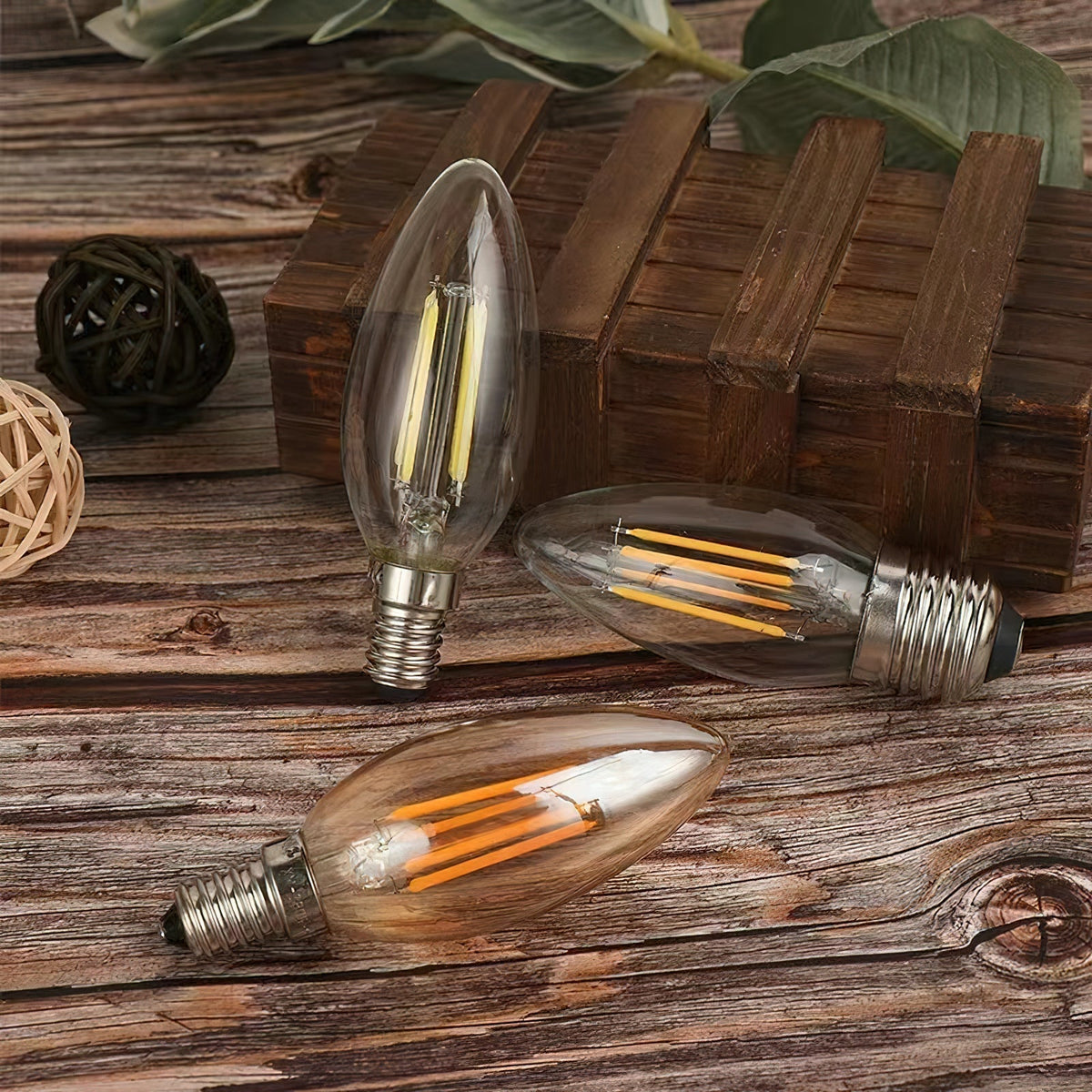 Ampoule LED en Verre E12 ou E14 4W Ivinan Accessoires