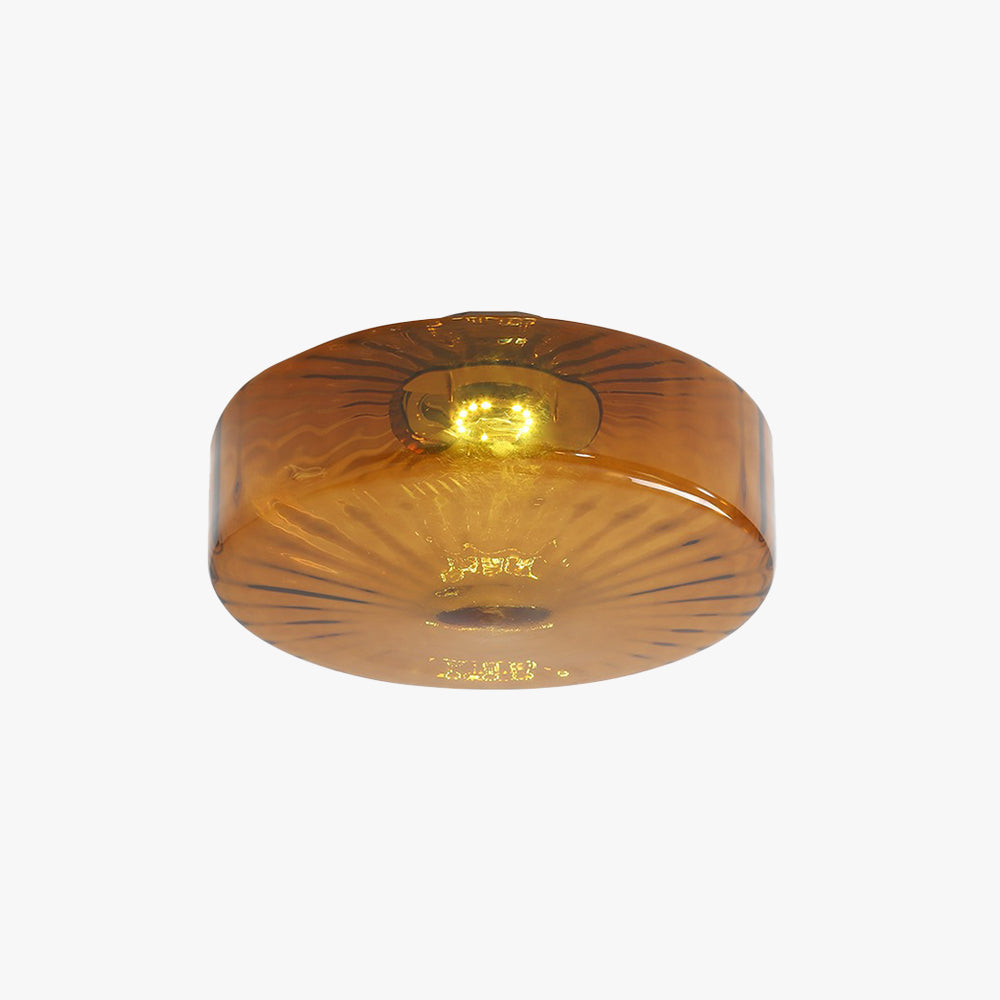 June Plafonnier Ambre Verre