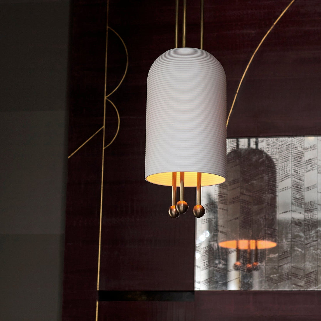 Ucaryra Suspension Lantern en Métal et Verre Premium Élégance