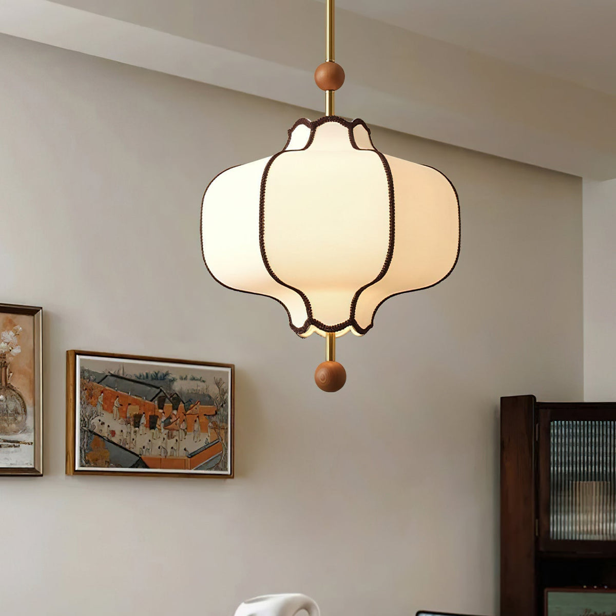 Aura Suspension lanterne en Tissu