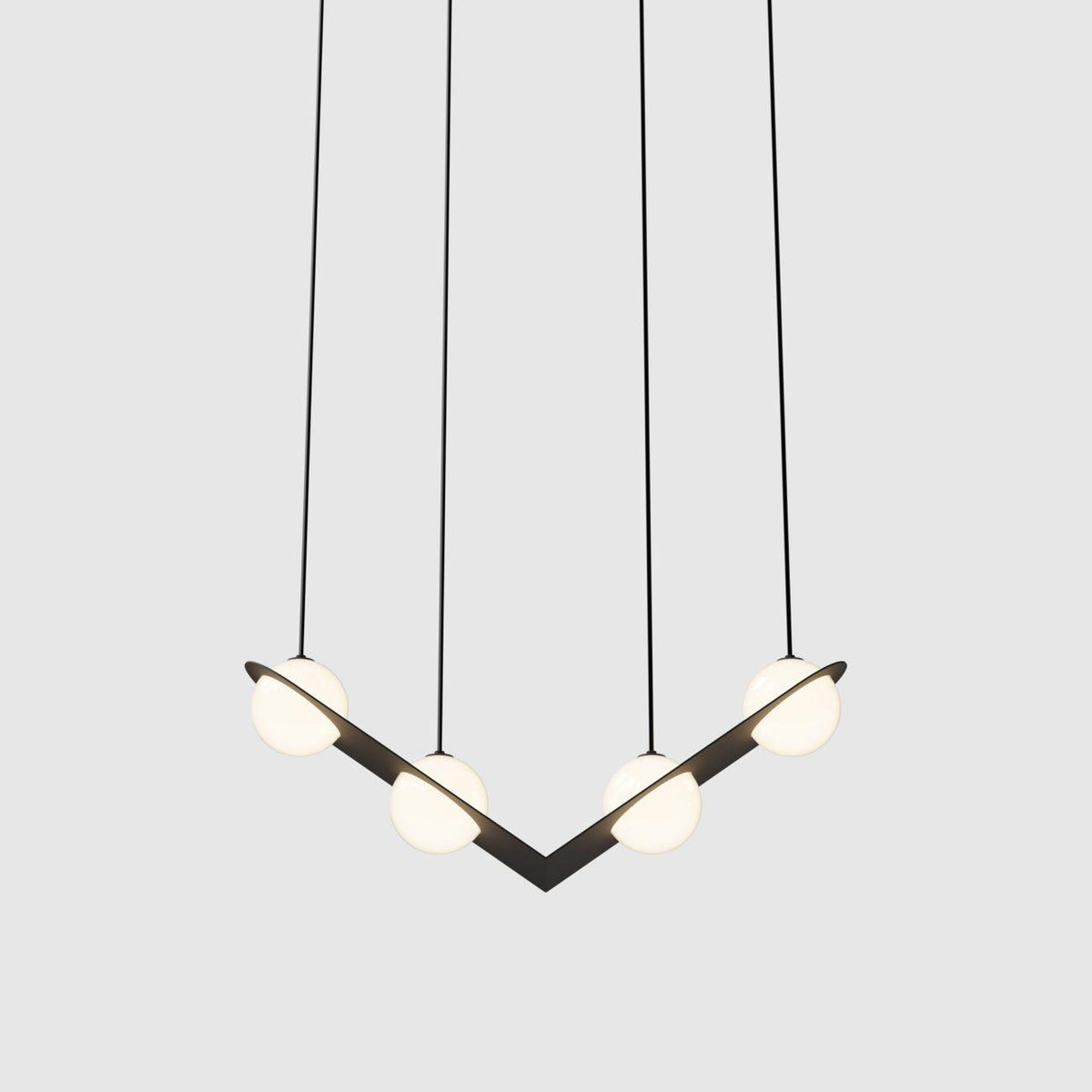 Mirere Lampe à suspension contemporaine noire