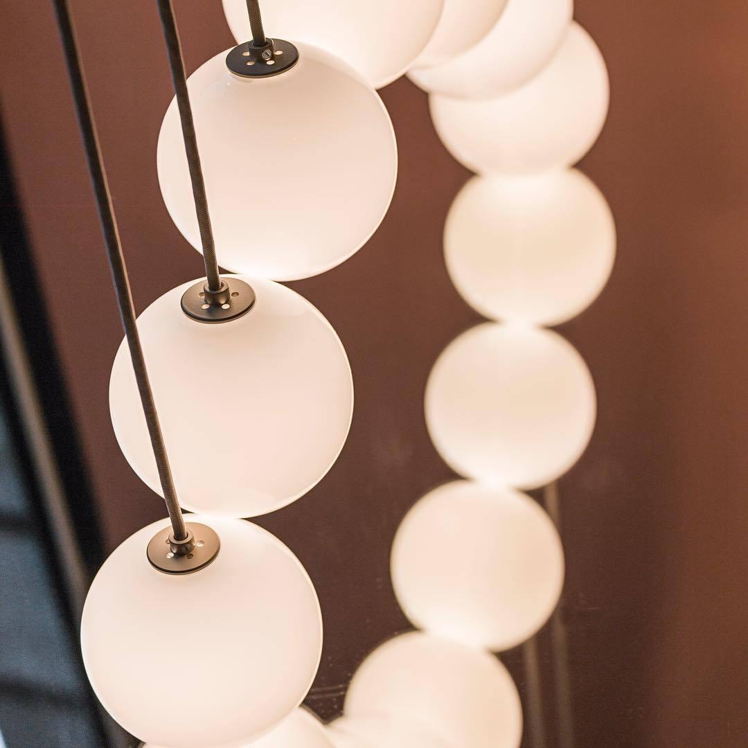 Mirere Lampe à suspension contemporaine noire