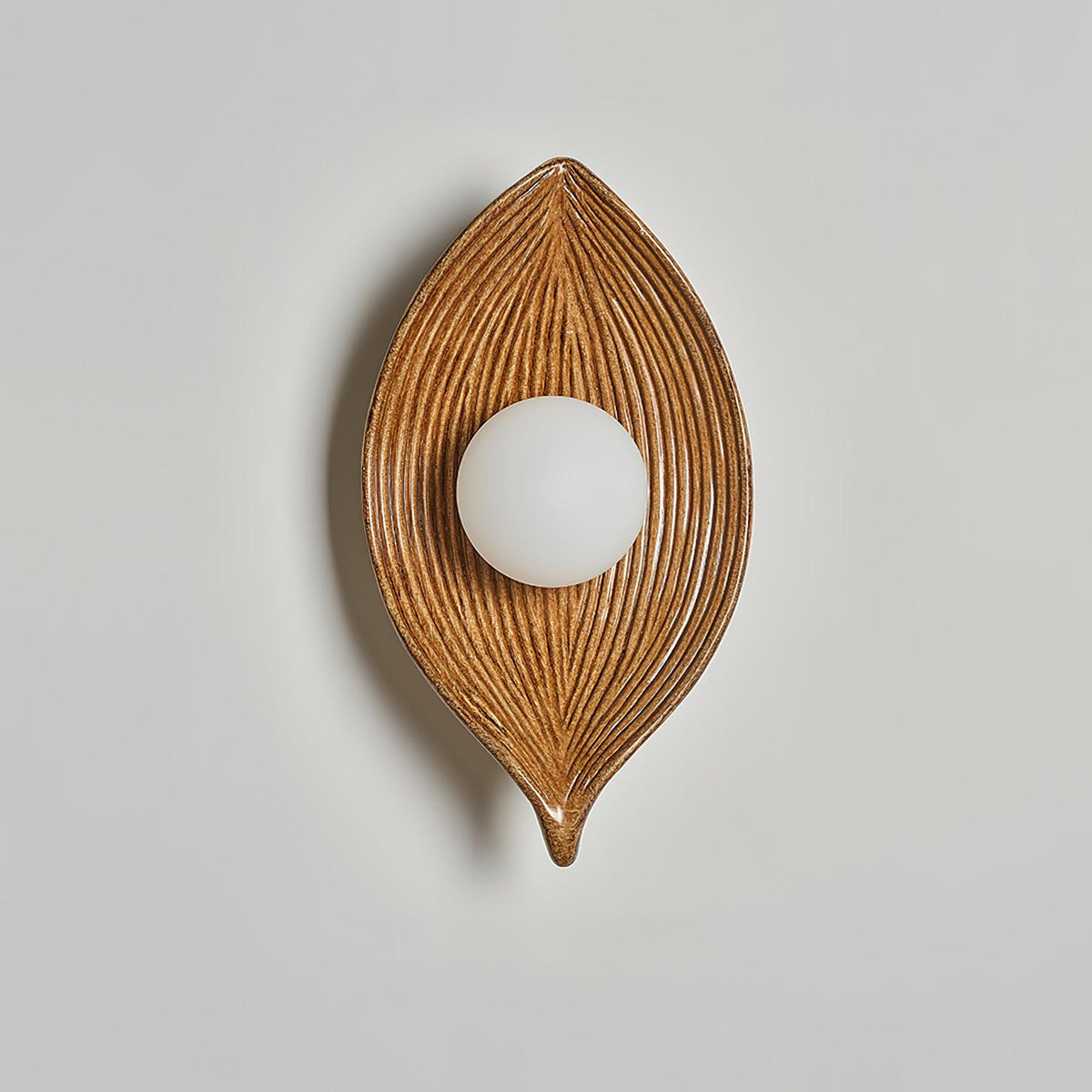 Zotalisra Applique Murale Résine Canoë Feuille