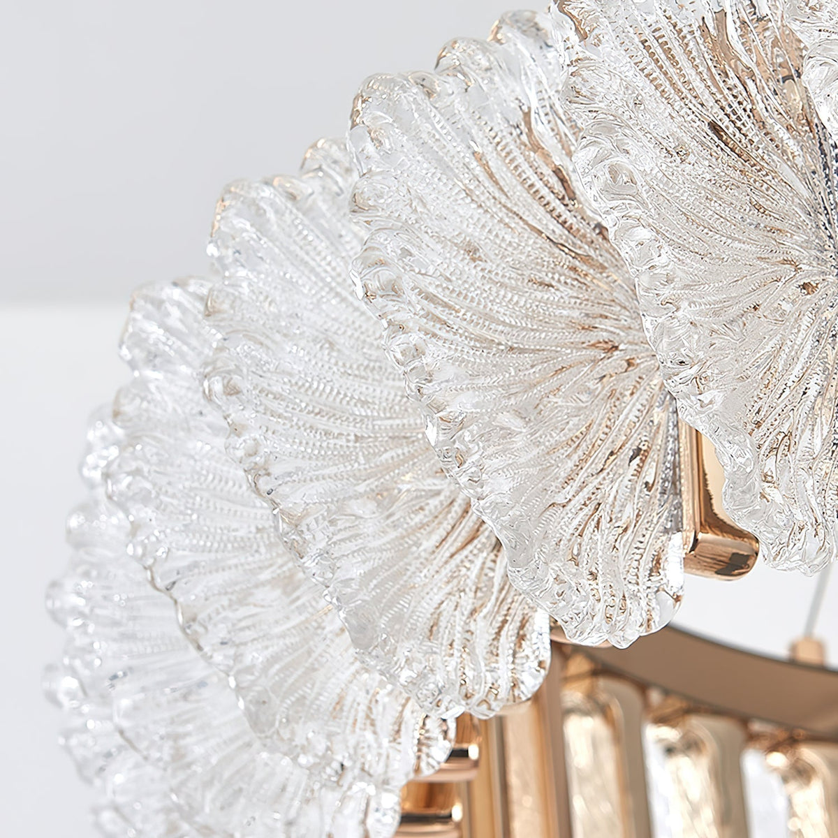 Lustre en Verre et Acrylique de Luxe Ulcarir Feuille