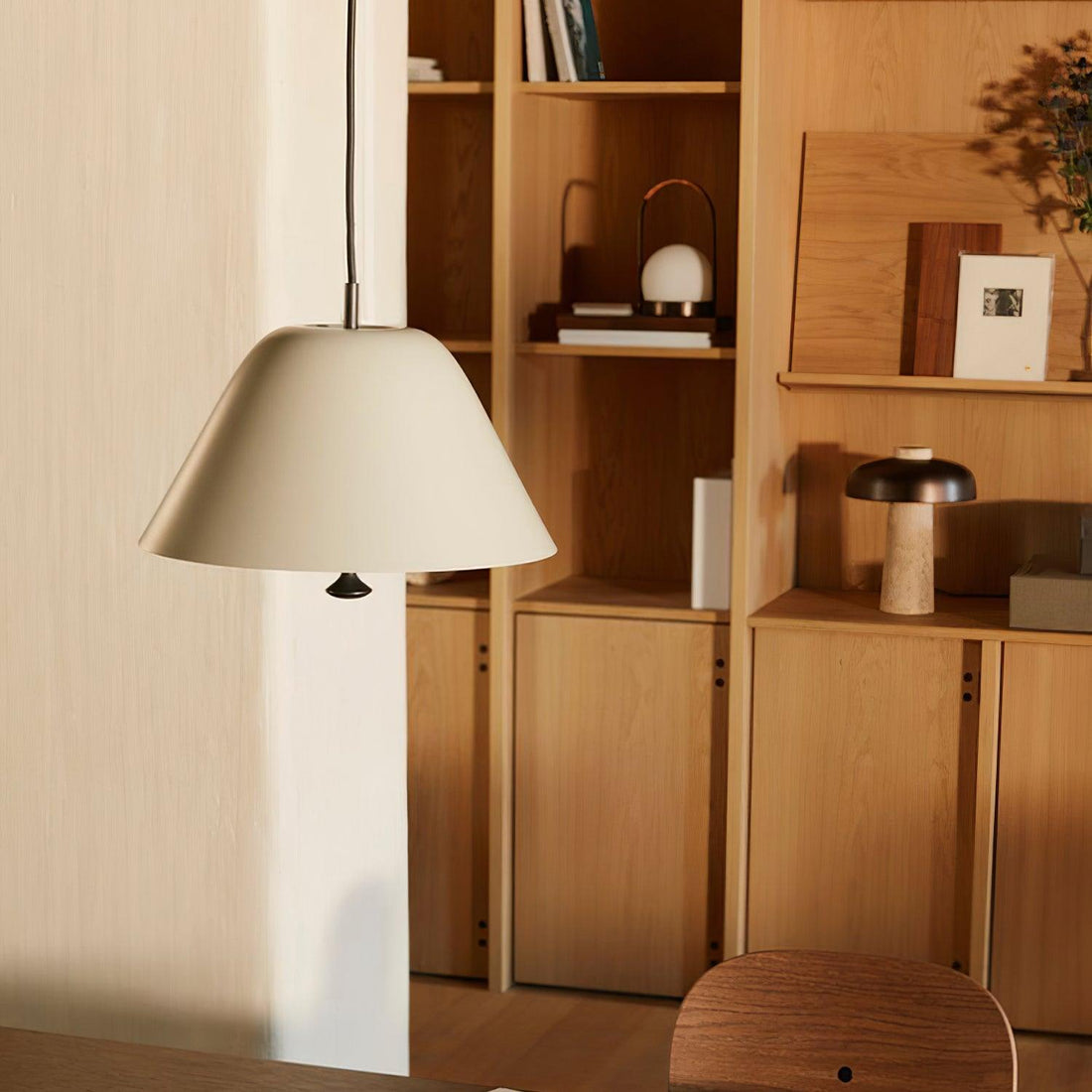Solain Suspension moderne avec abat-jour vert et blanc minimaliste