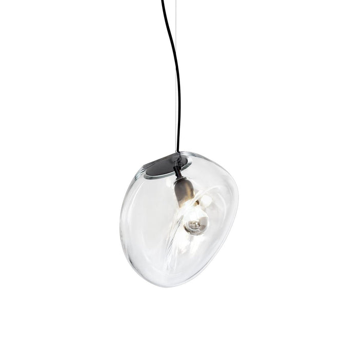 Suspension en Verre Noir Moderne Minimaliste Lymara
