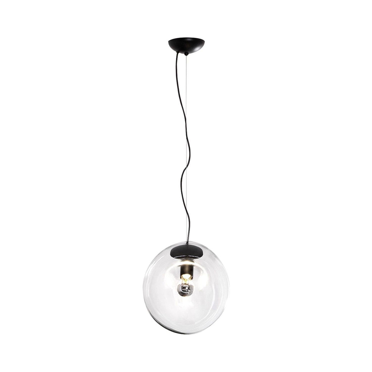 Suspension en Verre Noir Moderne Minimaliste Lymara