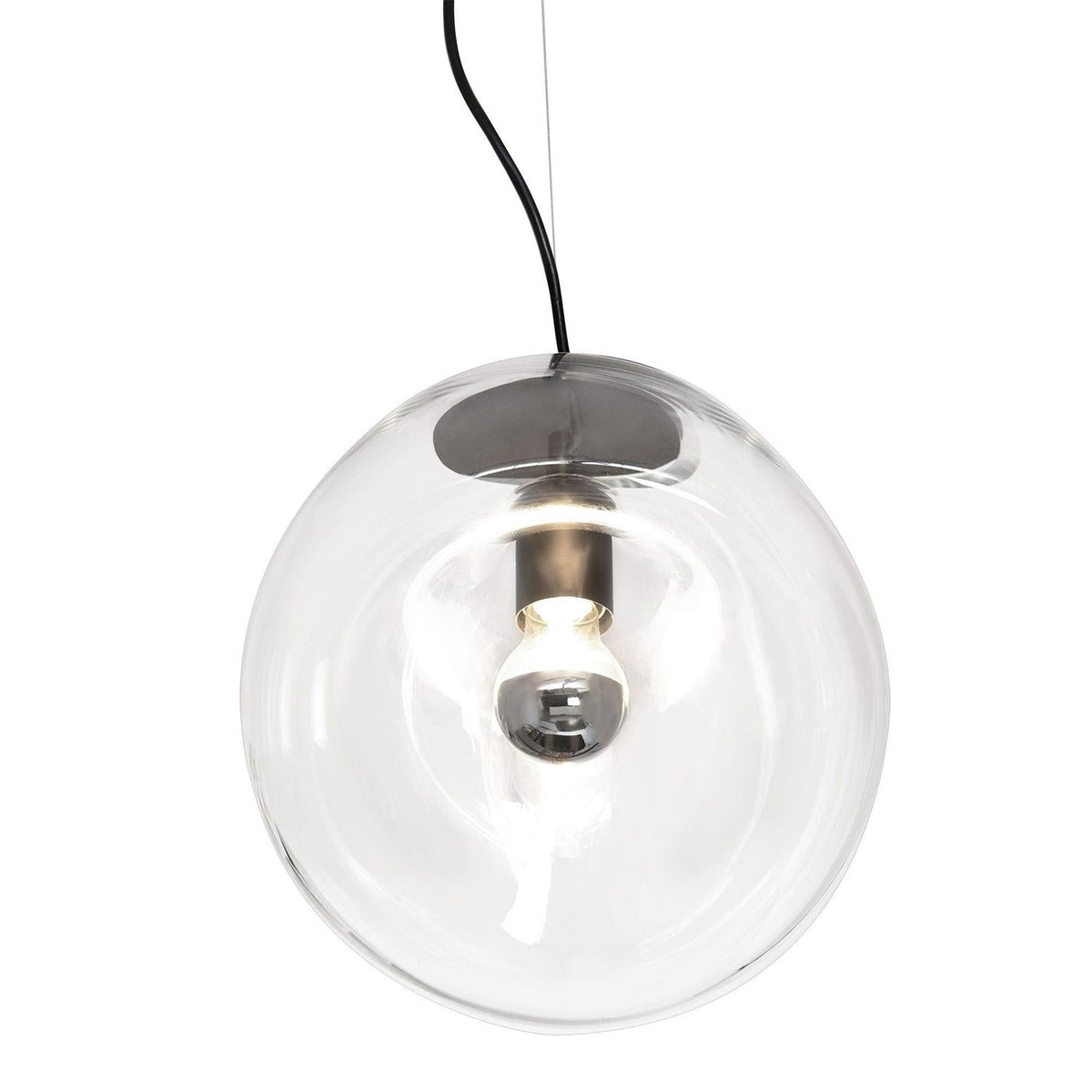 Suspension en Verre Noir Moderne Minimaliste Lymara