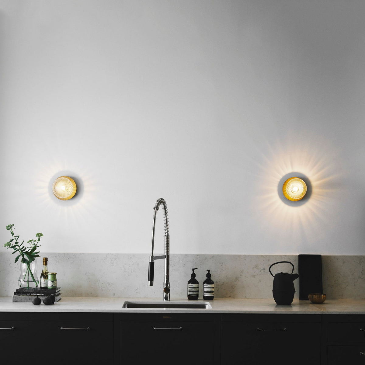 Irinor Applique murale en laiton de style nordique haut de gamme