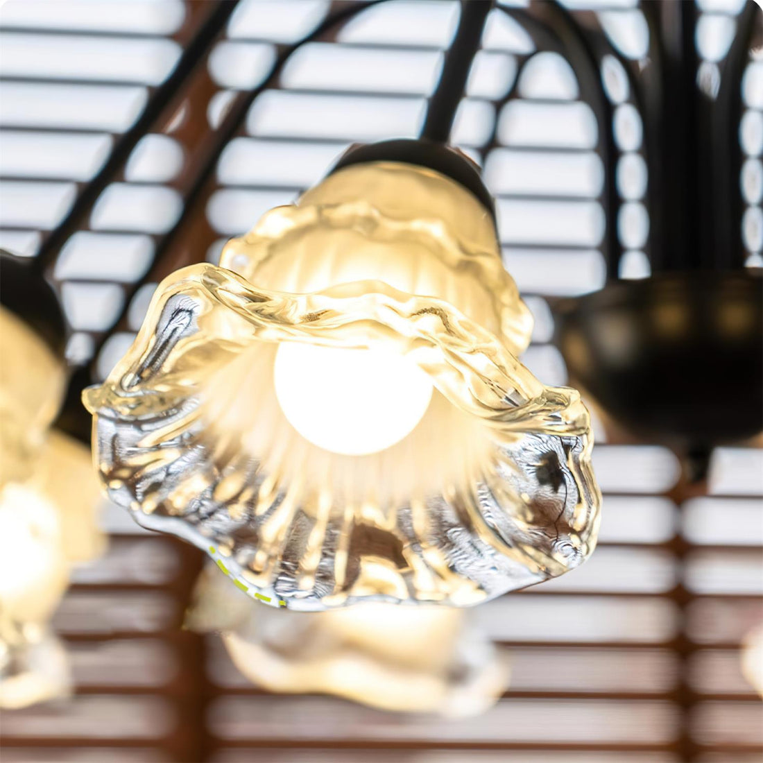 Lilura Lustre Pétale en Verre Fleur