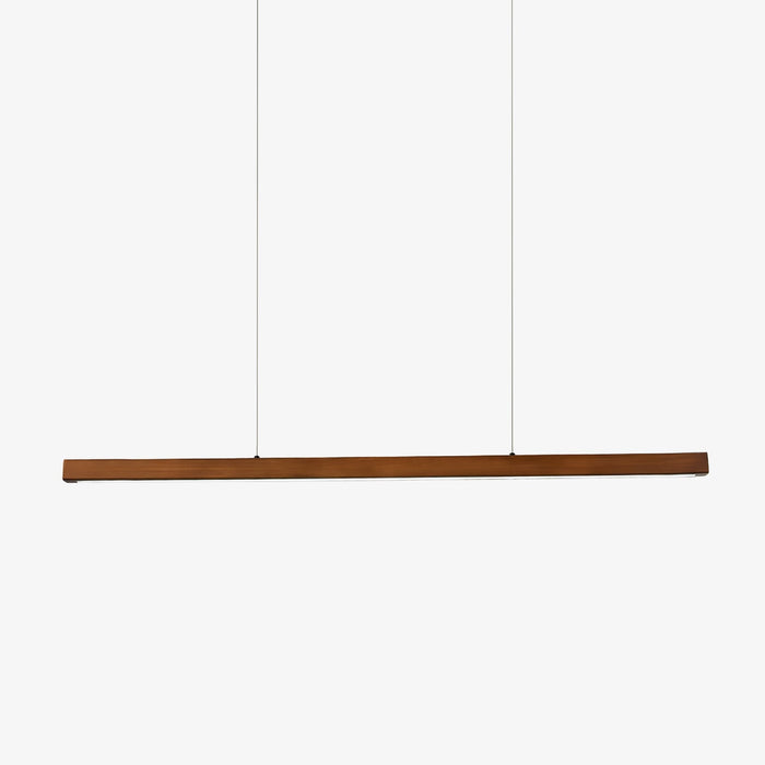Elowen Suspension linéaire minimaliste en bois