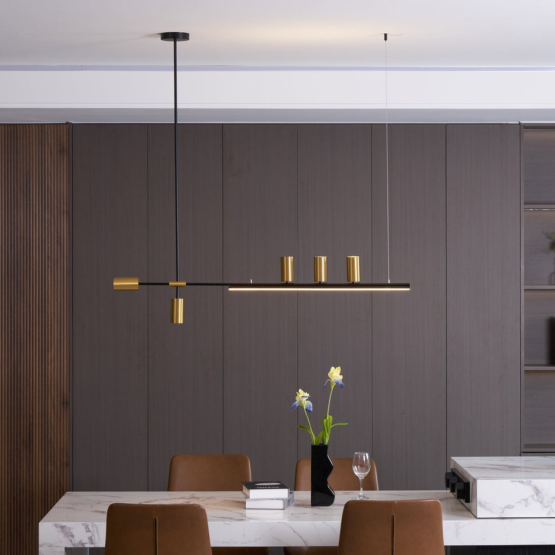 Emirel Suspension Linéaire Métal Minimaliste