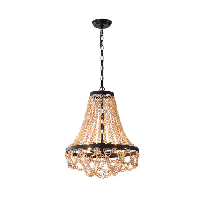 Vevyniel Lustre En Métal Et Bois De Luxe Postmoderne