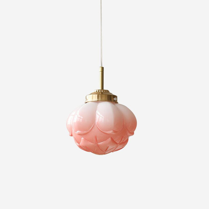 Blaze Suspension Abat-jour Fleur en Verre