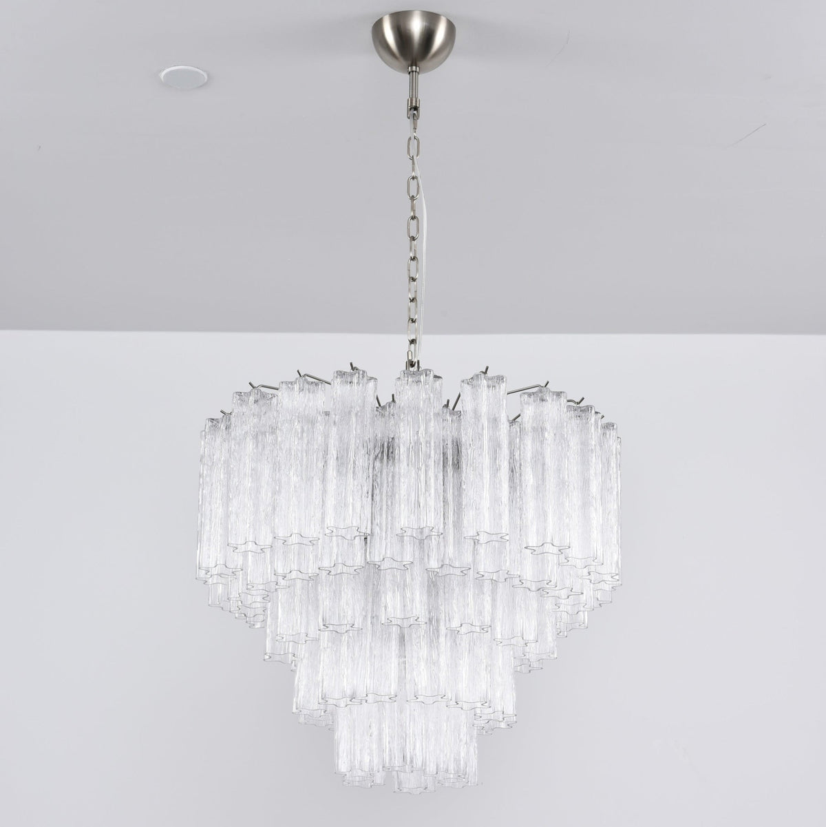 Aurora Lustre Transparent Verre Multi-Étage Cristal Lueur