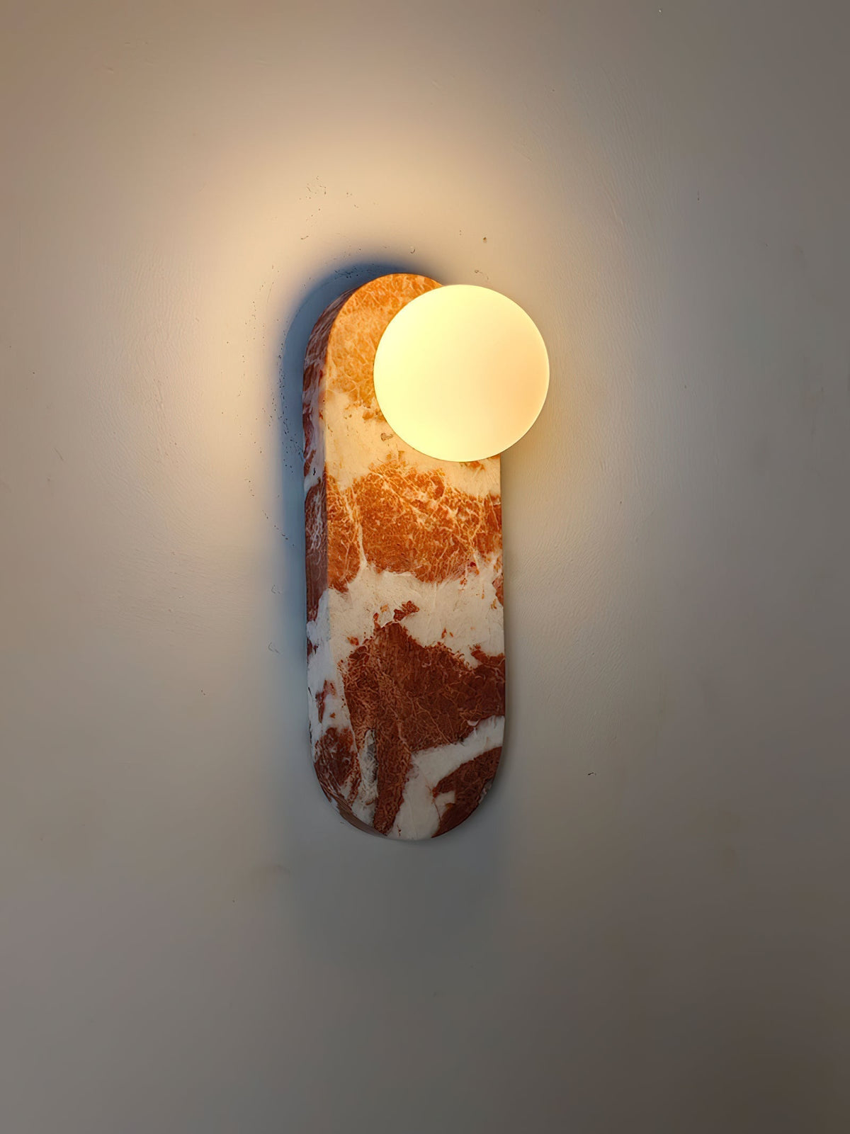 Olnoreth Applique Murale Marbre Verre Art Nordic Premium