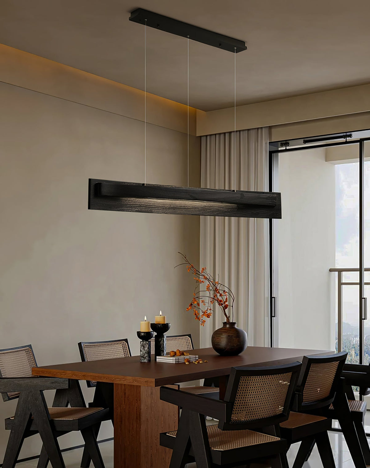 Zaraeyra Suspension en Bois Minimaliste
