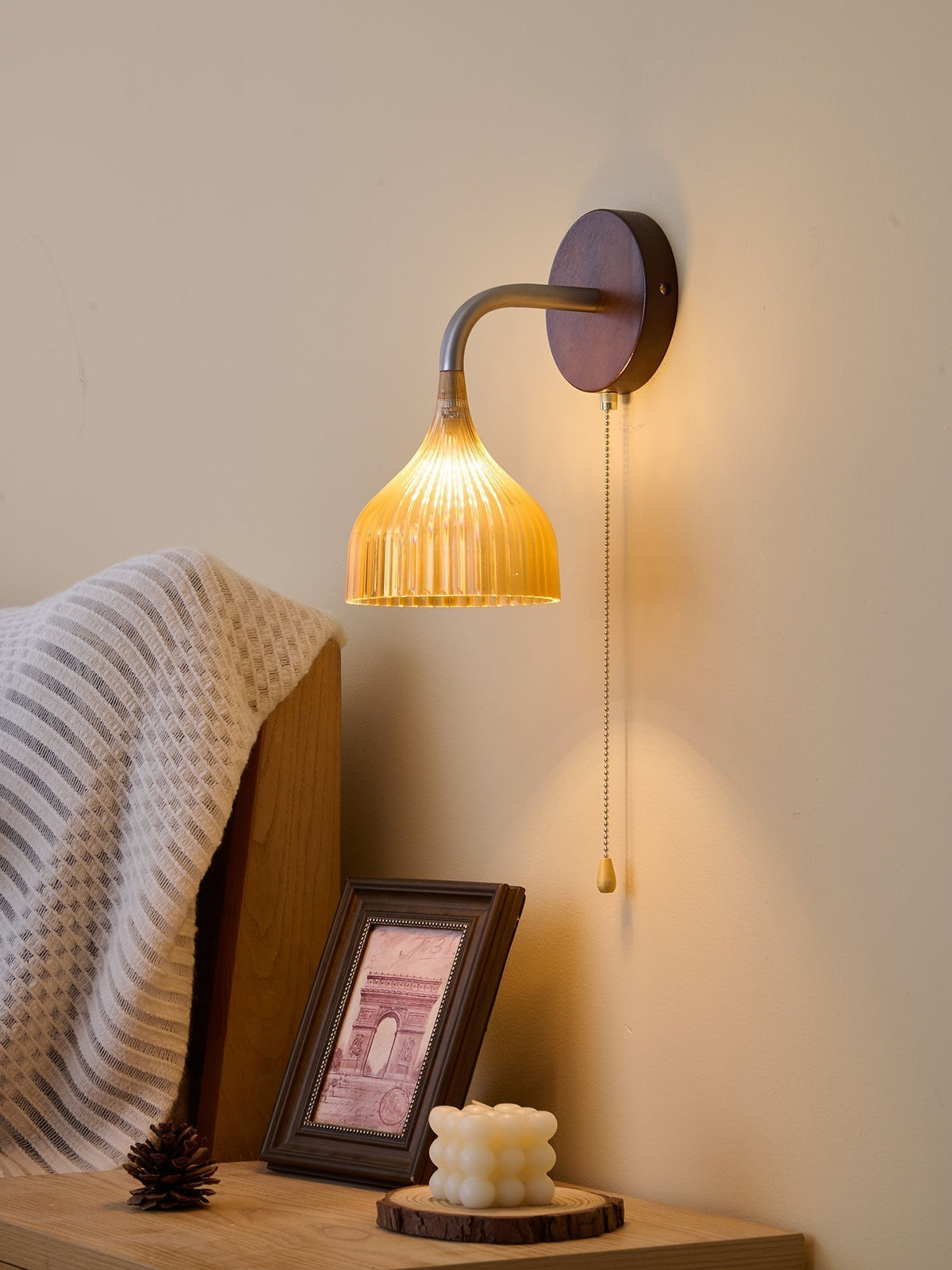 Cimararae Applique Murale en Bois Élégance Classique