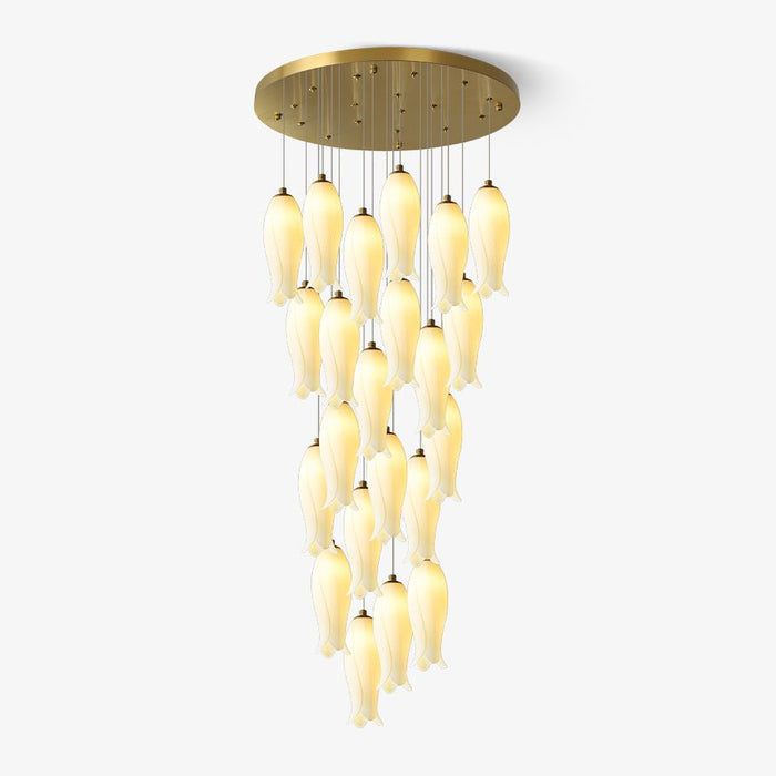 Sylirion Lustre en Albâtre et Laiton