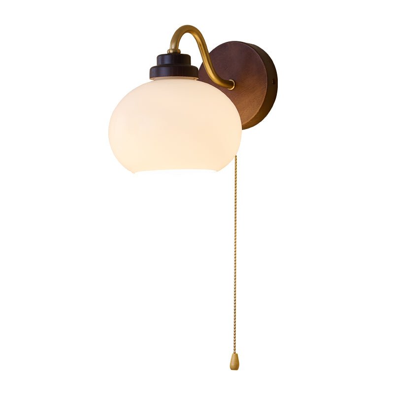 Bobble Applique Murale en Verre et Bois Premium