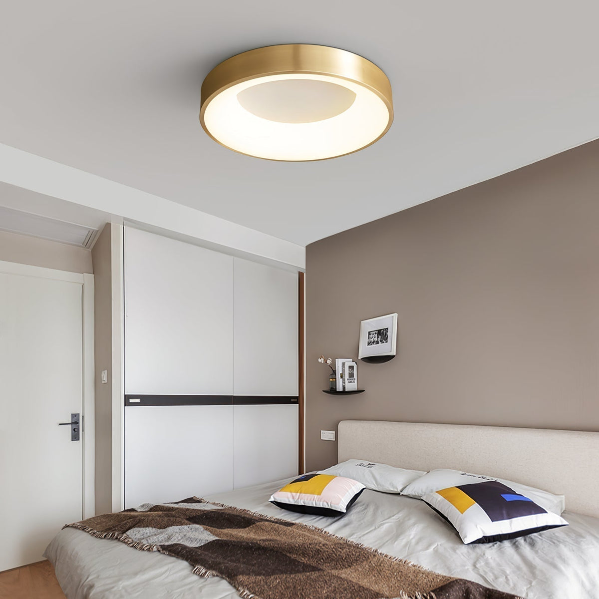 Zetheos Plafonnier Laiton Moderne Minimaliste