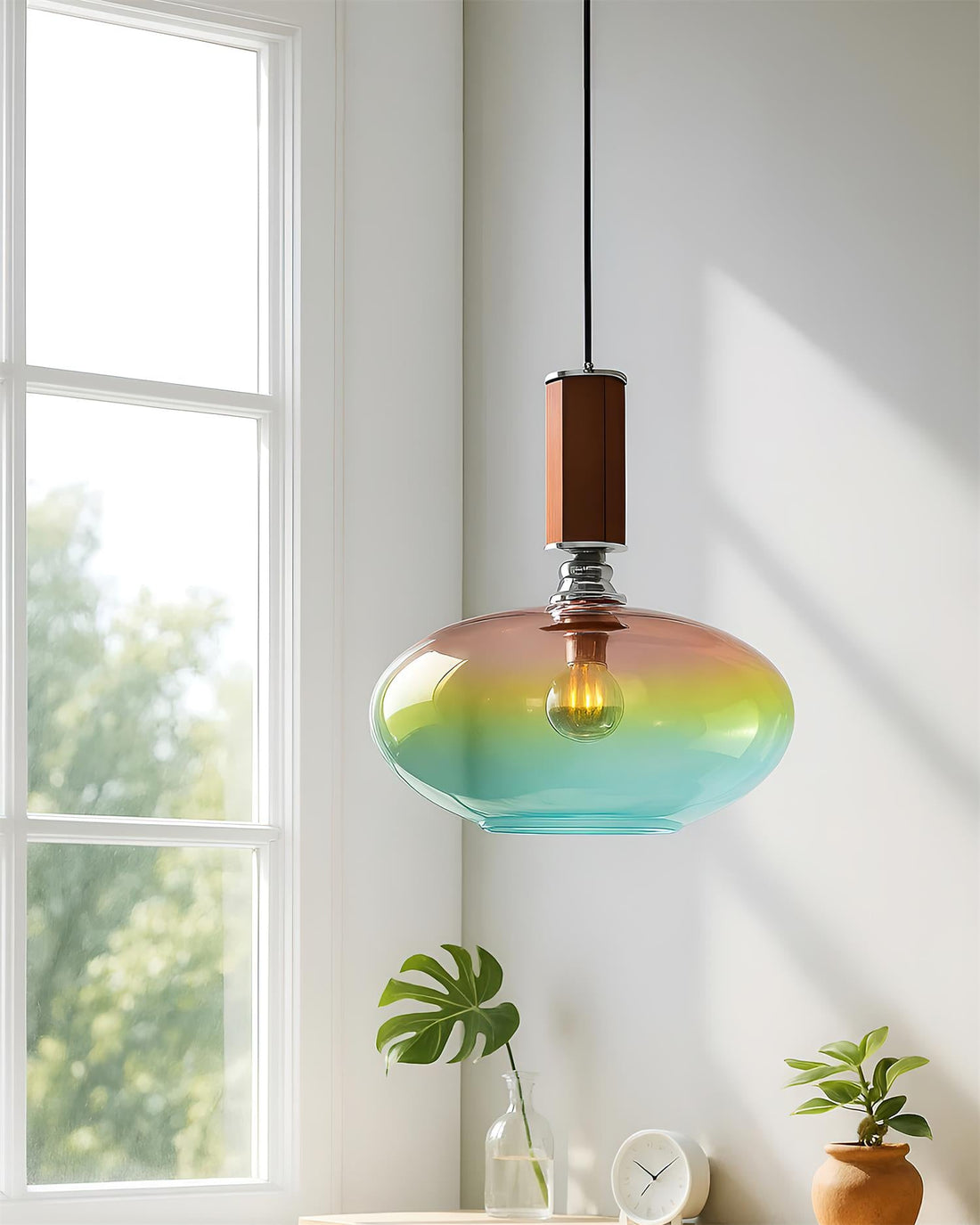 Lumia Suspension en Verre Dégradé Pastel