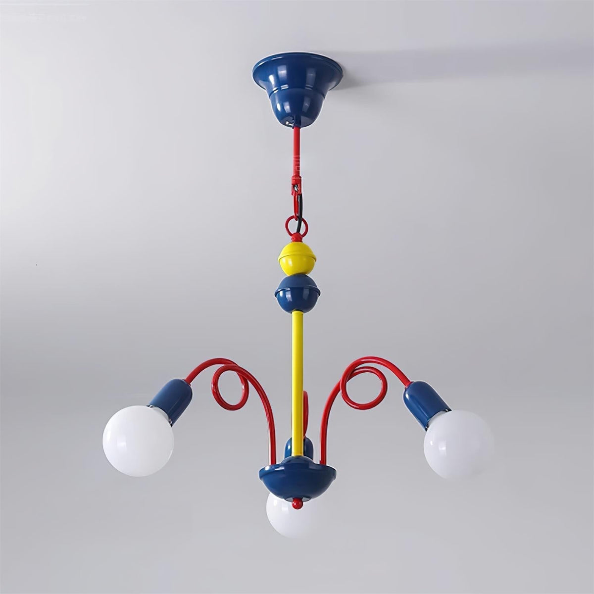 Luminosa Lustre Rouge Bleu Ludique Joyeux