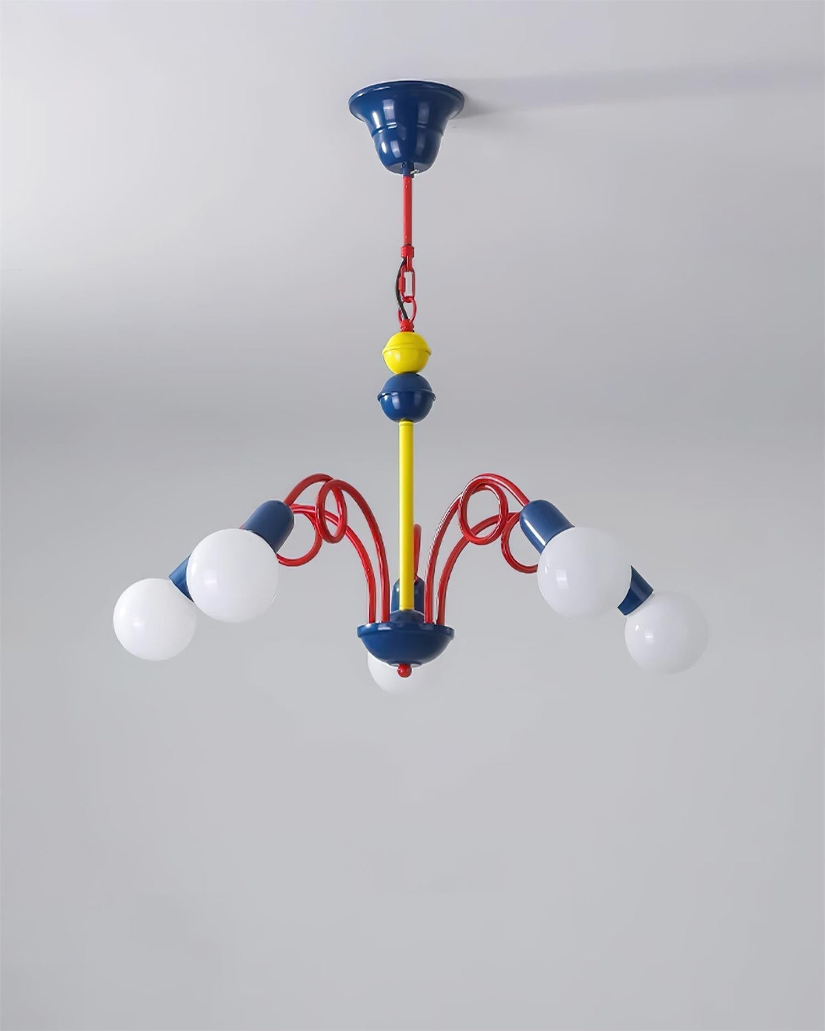 Luminosa Lustre Rouge Bleu Ludique Joyeux