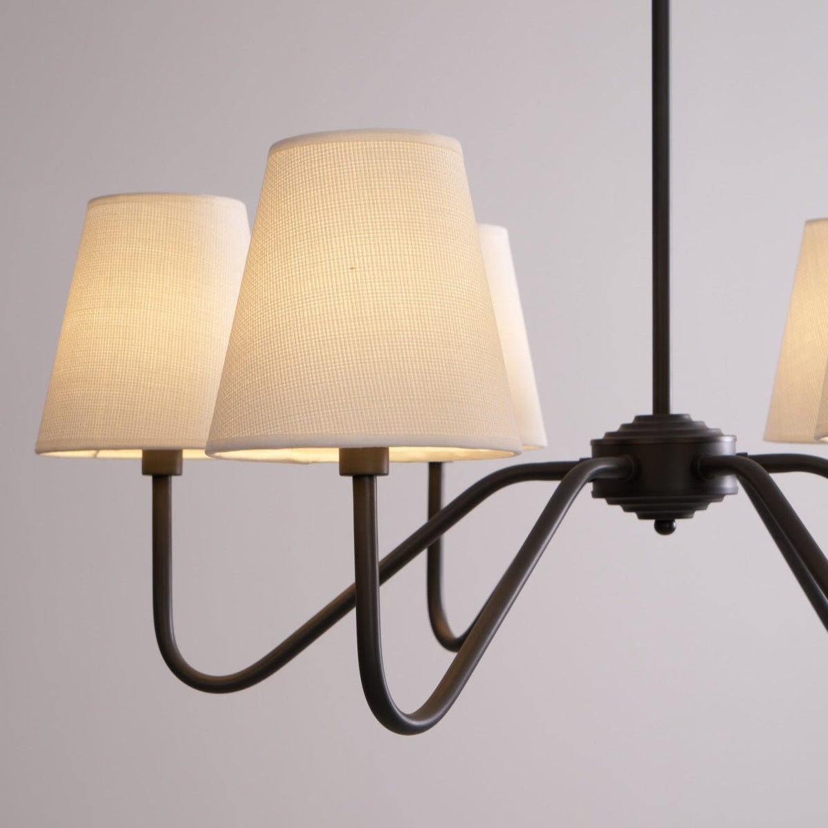 Aurvarira Lustre Classique Noir en Tissu Lumos