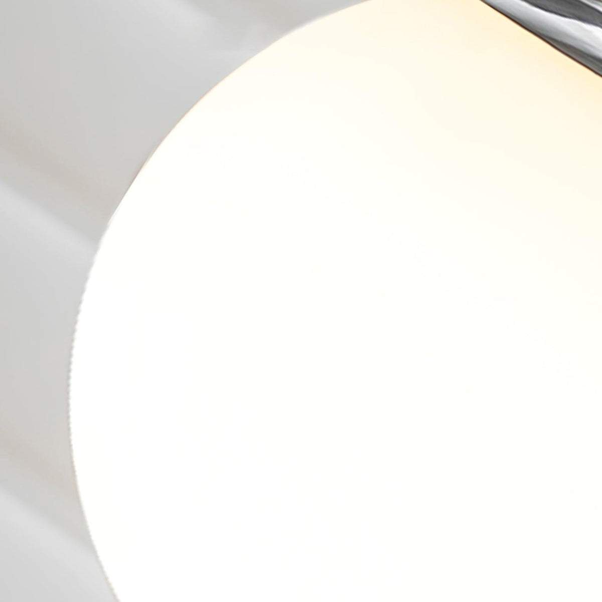 Luna Lampe Suspendue Globe en Verre Accent Chromé Minimaliste