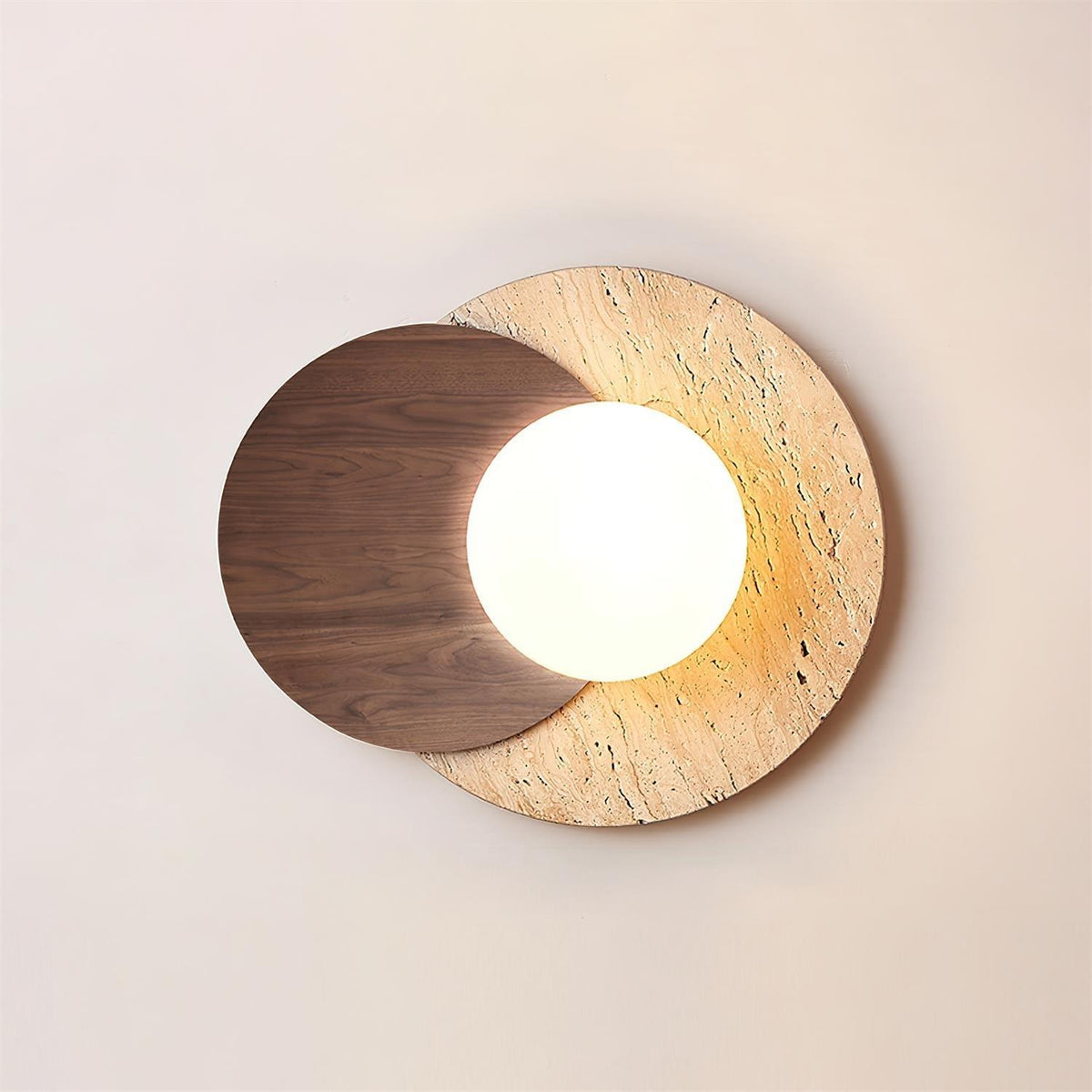 Zelirir Applique Murale Minimaliste en Travertin