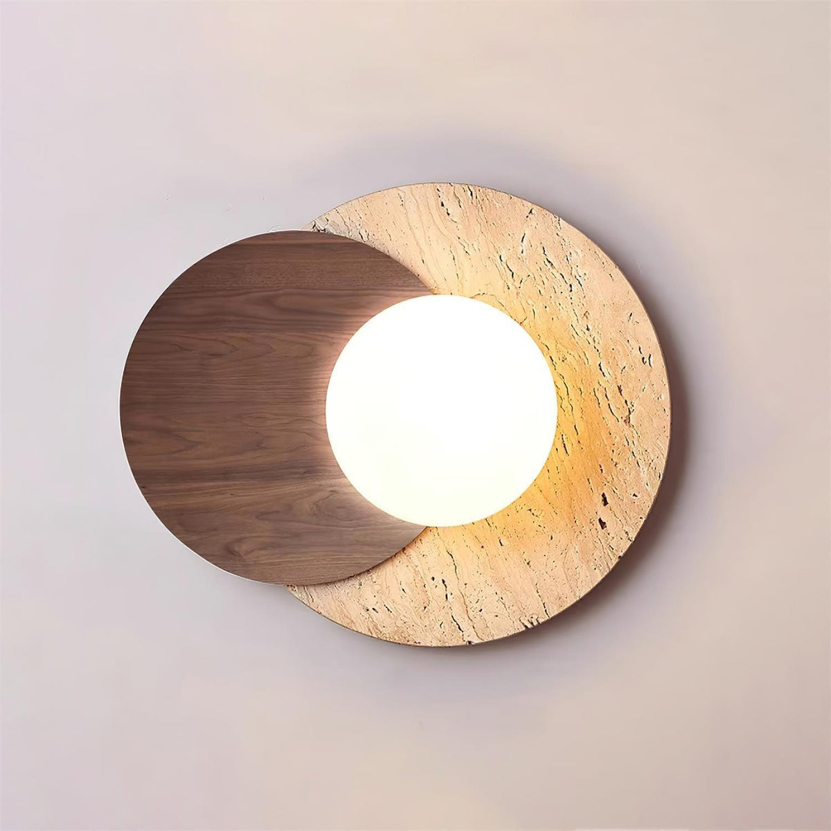 Zelirir Applique Murale Minimaliste en Travertin