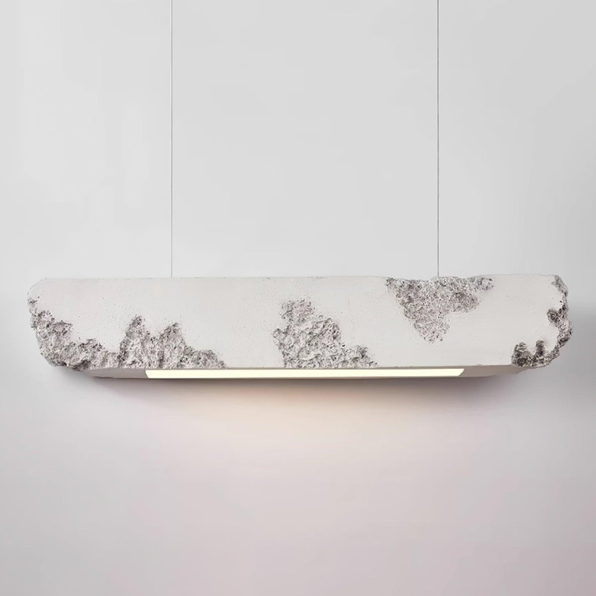 Lunar Gleam Suspension Texturée Minimaliste Céleste