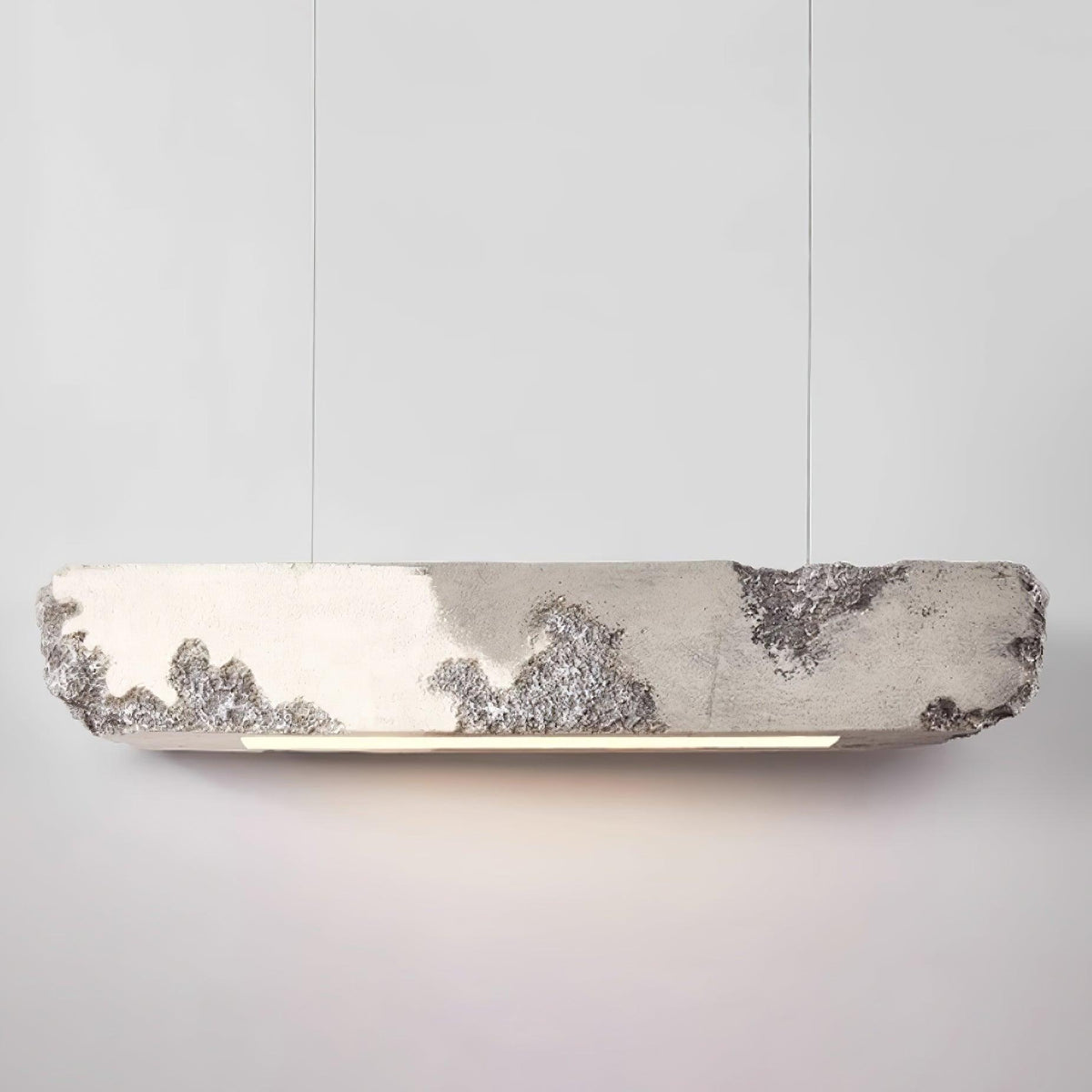 Lunar Gleam Suspension Texturée Minimaliste Céleste