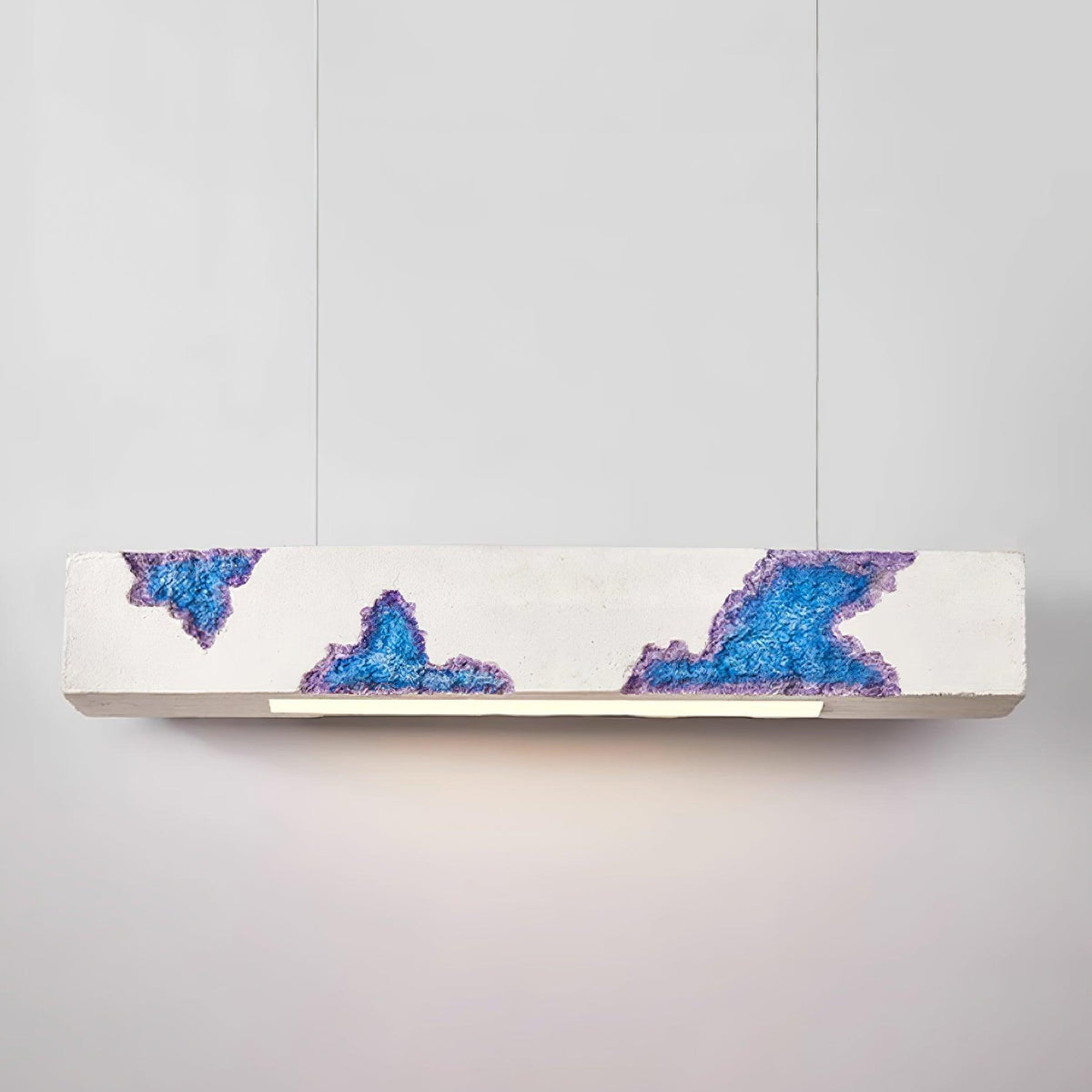 Lunar Gleam Suspension Texturée Minimaliste Céleste