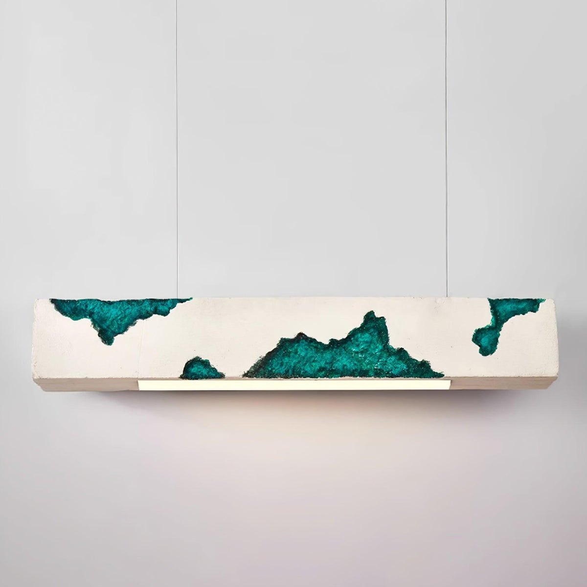 Lunar Gleam Suspension Texturée Minimaliste Céleste