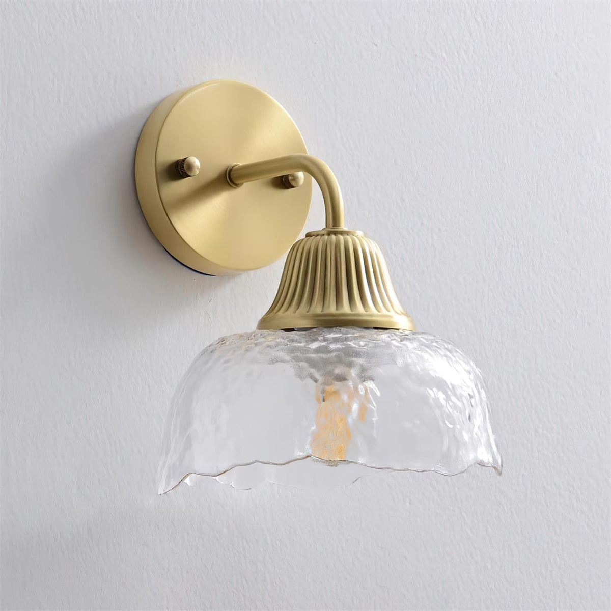 Lunara Applique Murale Abat-jour en Verre Moderne