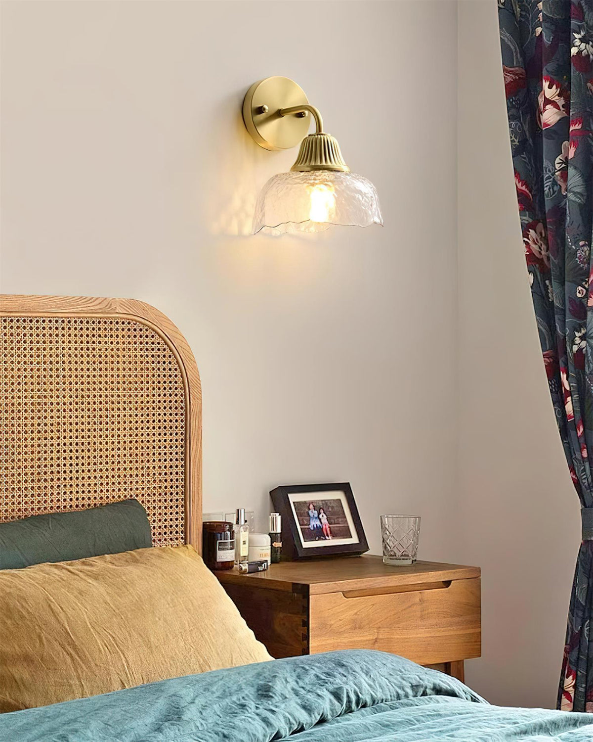 Lunara Applique Murale Abat-jour en Verre Moderne