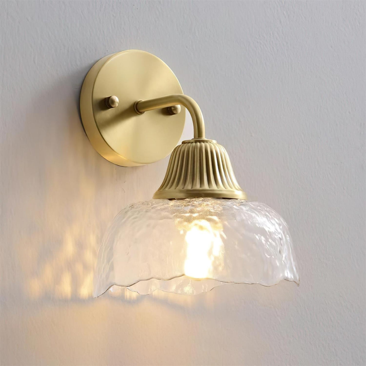 Lunara Applique Murale Abat-jour en Verre Moderne