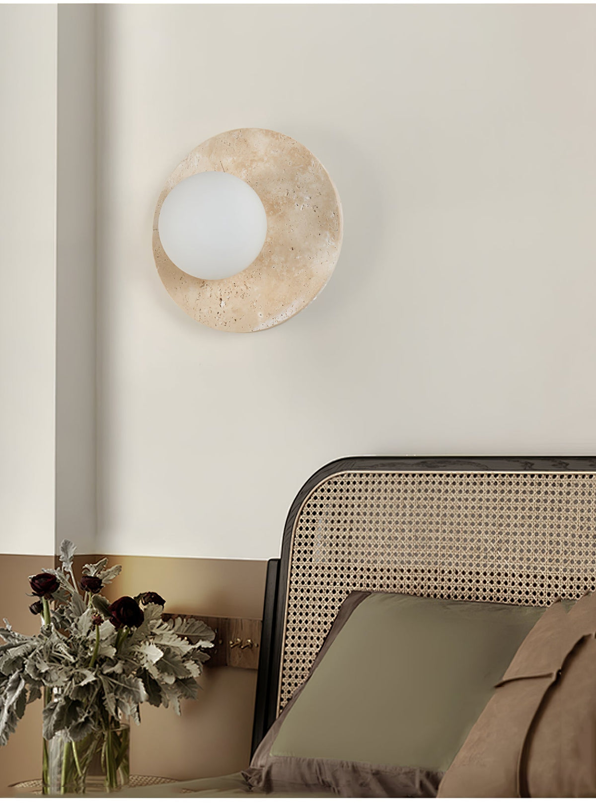 Vesolyra Lumière de Plafond Industrielle en Travertin