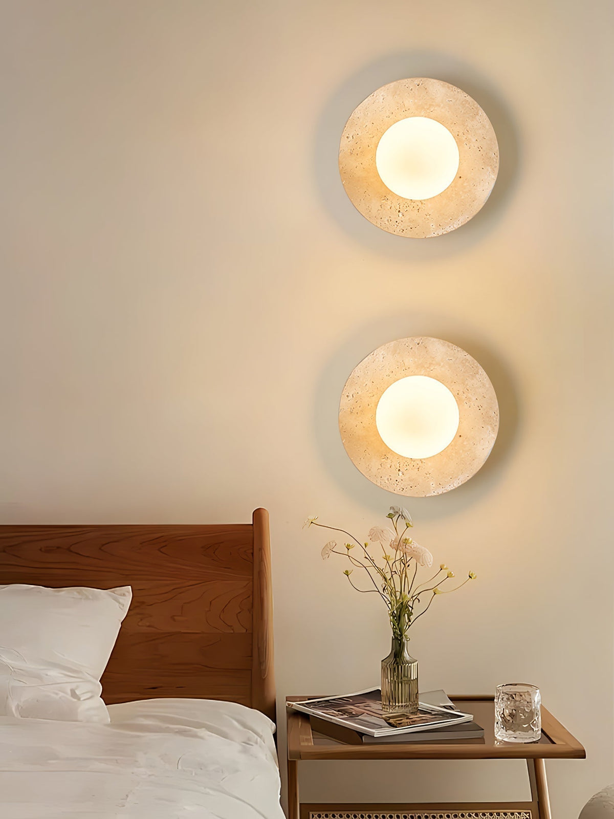Vesolyra Lumière de Plafond Industrielle en Travertin